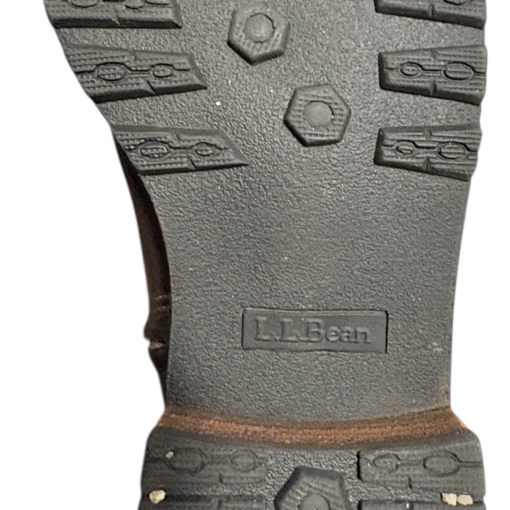 L.L. Bean Leather Chelsea Boots Woman's Size 7 Brown Made in Brazil Side Zipper - Picture 12 of 12